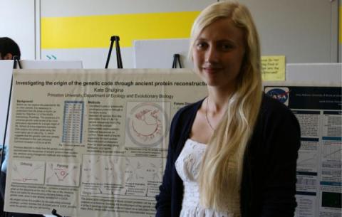 Investigating the Origin of the Genetic Code through Ancient Protein Reconstruction, poster by Kate Shulgina