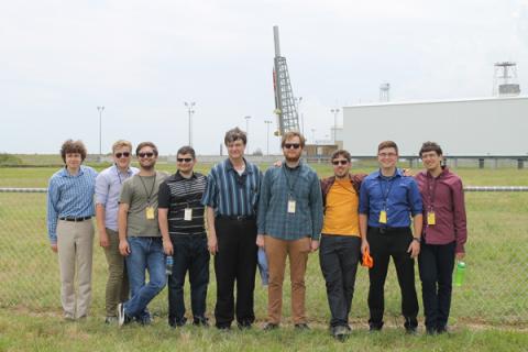 2019 Rock SAT team at launch pad